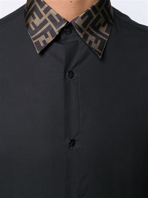 camicia fendi uomo nera